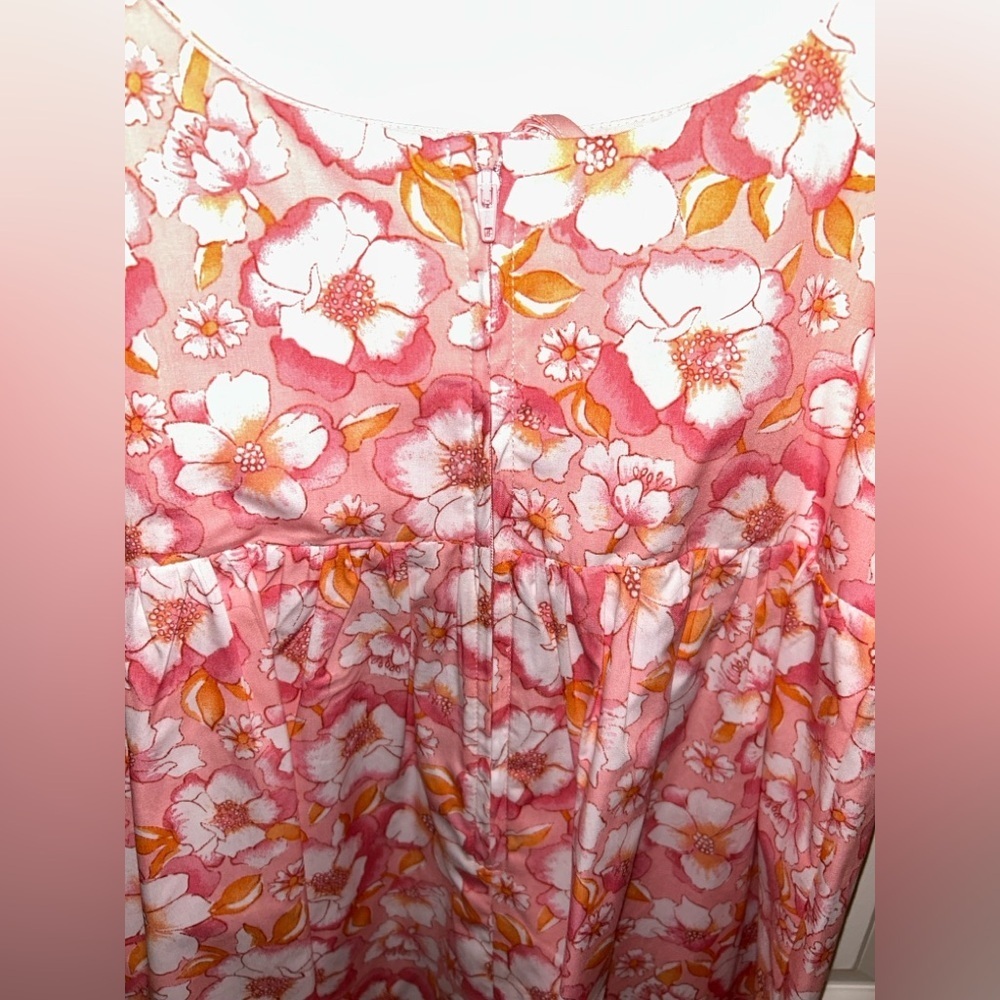 Copper Key Pink and Yellow Floral Dress - Picture 5 of 5
